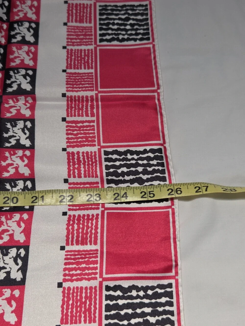 Vintage Polyester Made in Japan Lion Crest Scarf